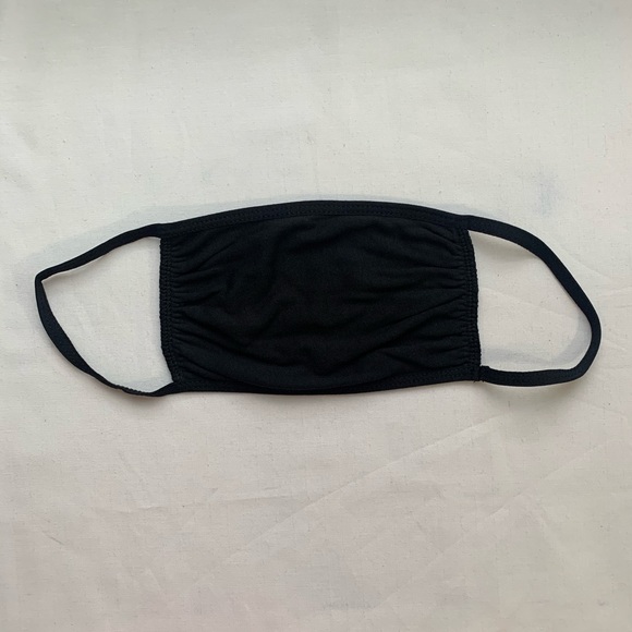 New 3 Pack Black Cotton 3 Ply Reusable Face Mask - Picture 2 of 8